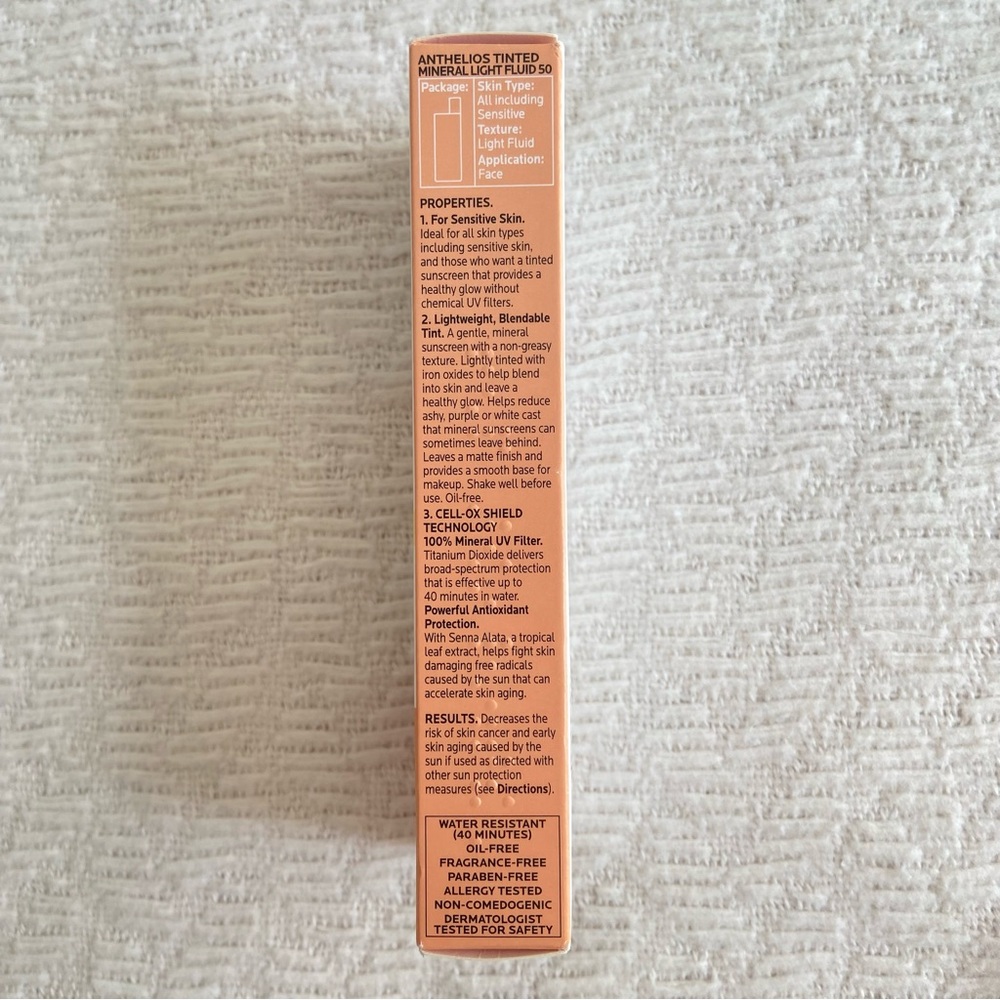 HP!✨La Roche-Posay Anthelios Mineral Tinted Ultra Light Face Sunscreen SPF 50 - Picture 4 of 11